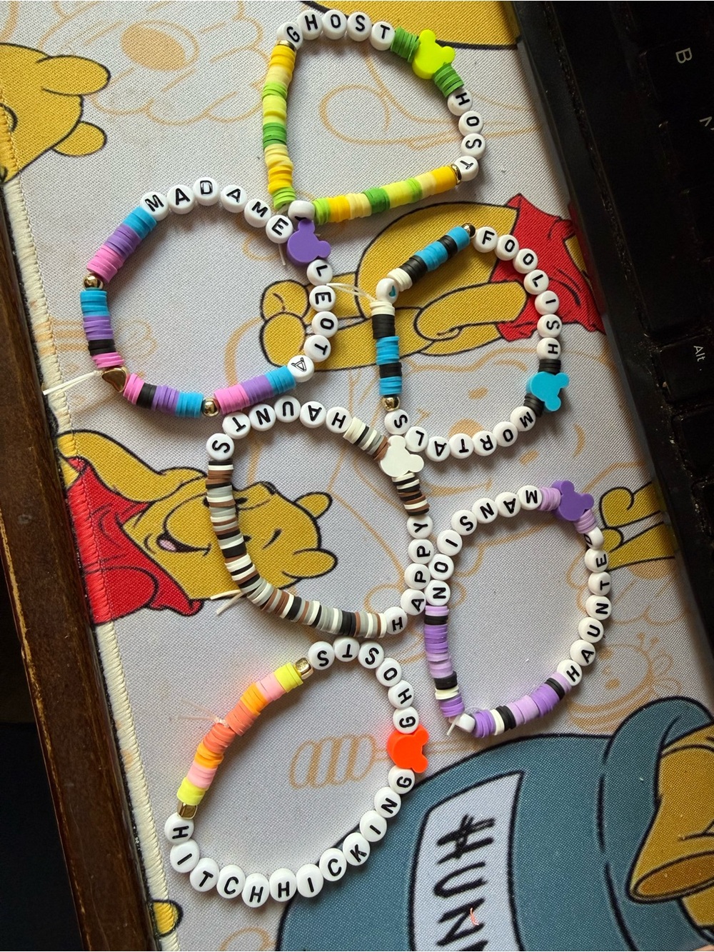 Disney set of 6 Handmade Disney Bracelets Magical Accessories Haunted MANSION